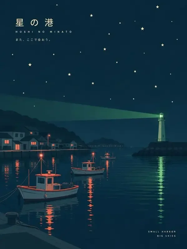《星港夜航》封面海报，动漫，2025 年，日本